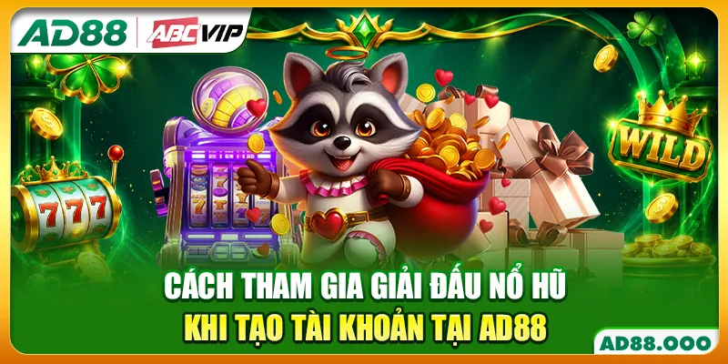 Cách tham gia giải đấu nổ hũ khi tạo tài khoản tại AD88