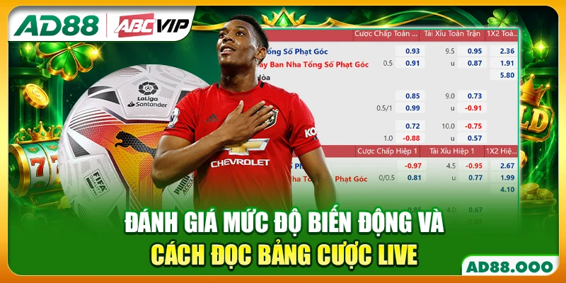 Đánh giá mức độ biến động và cách đọc bảng cược live