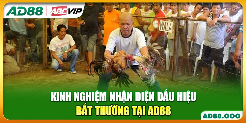 Kinh nghiệm nhận diện dấu hiệu bất thường tại AD88